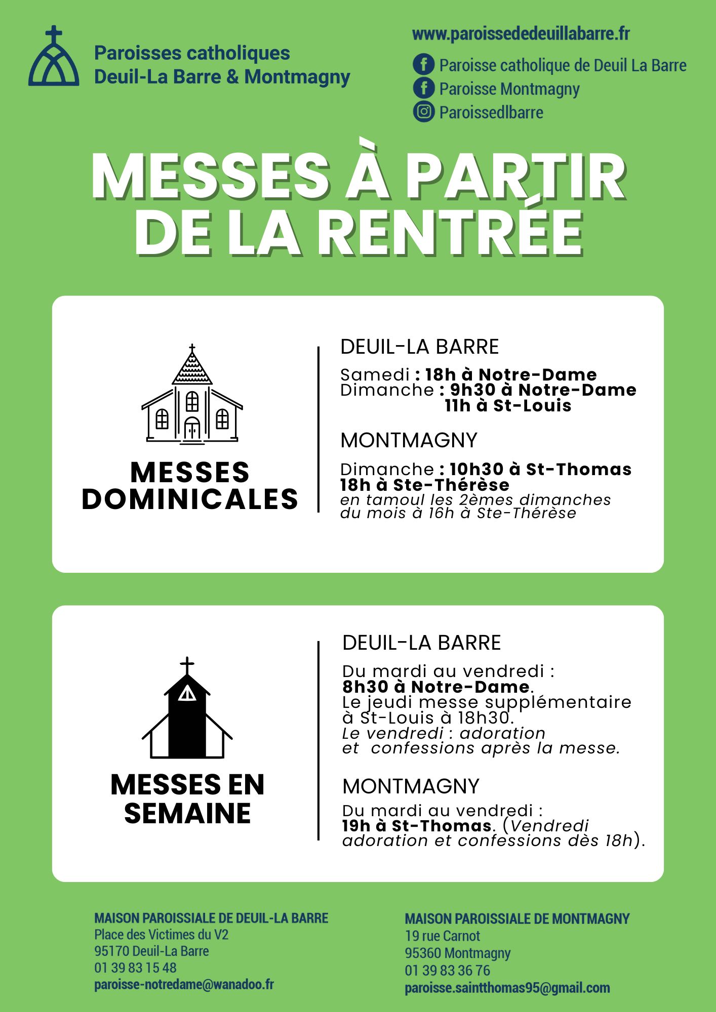 Messes Rentrée